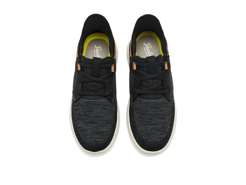 フローシャイム メンズ シューズ スニーカー レース ニット Florsheim Fleet Knit Elastic Lace Slipon Hands Free Black Multi ブラック