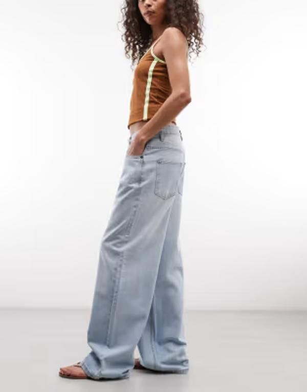 デイジーストリート レディース ボトムス デニムパンツ ローライズ ジーンズ Daisy Street low rise boyfriend jeans in 90s blue ブルー