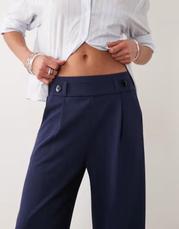 ジェイディーワイ レディース ボトムス カジュアルパンツ ワイドレッグ JDY button detail wide leg tailo red pants Black Iris BLACK BUT ジェイディーワイ レディース ボトムス カジュアルパンツ ワイドレッグ JDY button detail wide leg tailo red pants Black Iris BLACK BUT