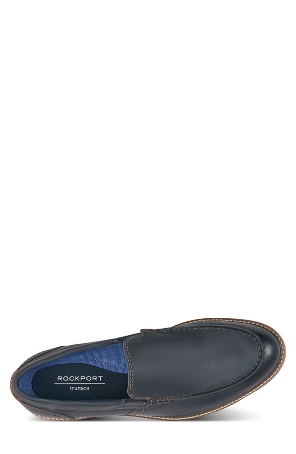 ロックポート メンズ シューズ ローファー Rockport Cristian Loafer Wide Width Available Dark Blue ブルー