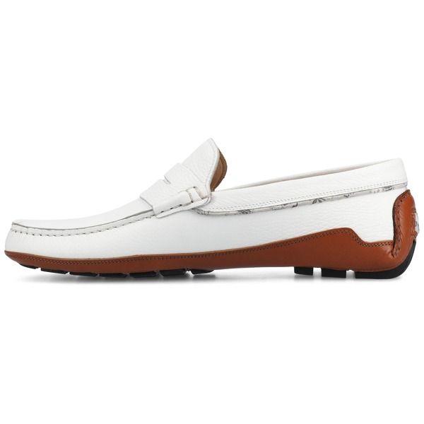 タフト メンズ シューズ TAFThe Luke Driver Moc White ホワイト タフト メンズ シューズ TAFThe Luke Driver Moc White ホワイト