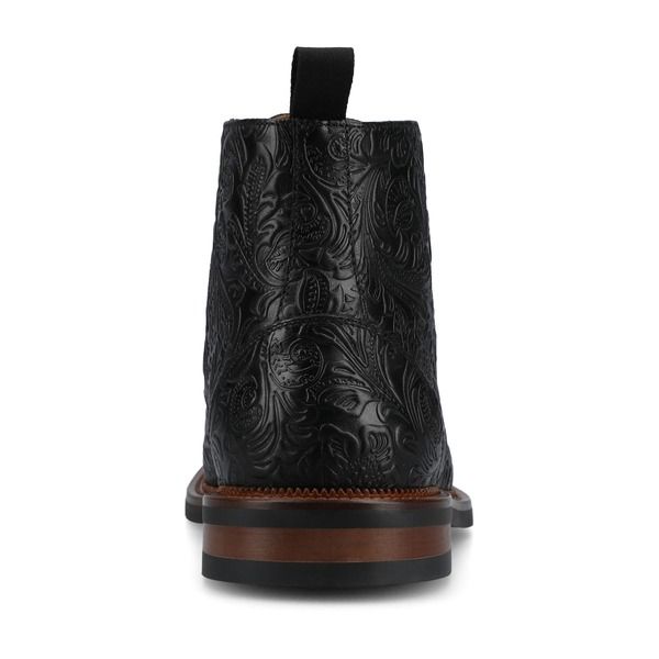 タフト メンズ シューズ ブーツ・レインブーツ TAFT Mens Rome Dress Boot Black Floral ブラック