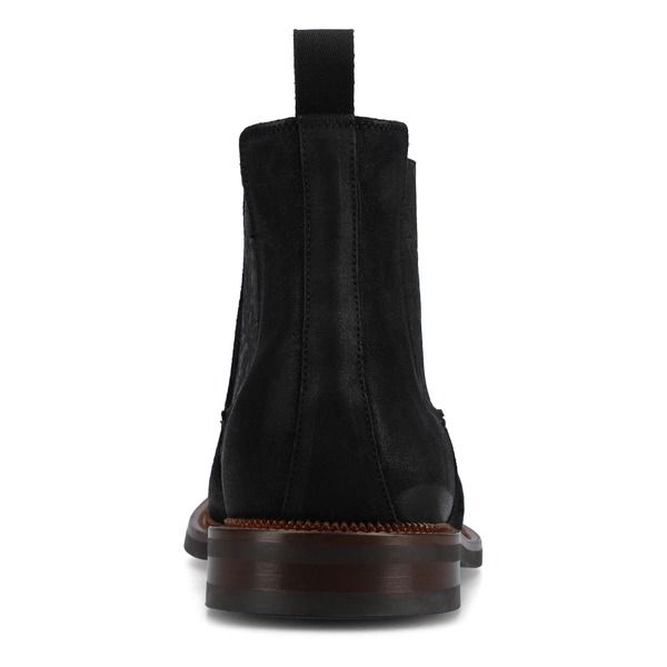 タフト メンズ シューズ ブーツ・レインブーツ チェルシーブーツ チェルシー TAFT Mens Glen Chelsea Boot Black Suede ブラック