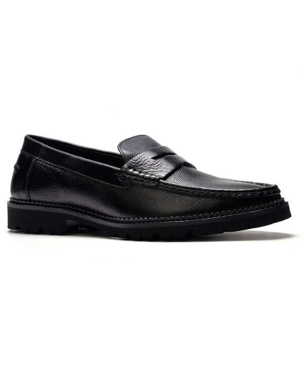 アンソニー ヴィア メンズ シューズ スリッポン・ローファー Anthony Veer A Veer Mens Jasper Penny Loafers Black ブラック