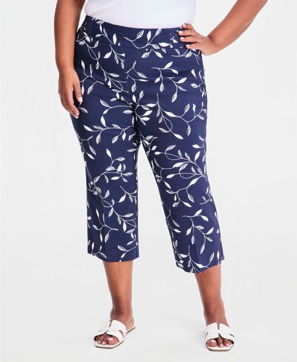 ジェイエムコレクション レディース ボトムス カジュアルパンツ プリント キャップ JM Collection Womens Printed PullOn Capri Pants Intrepid B ジェイエムコレクション レディース ボトムス カジュアルパンツ プリント キャップ JM Collection Womens Printed PullOn Capri Pants Intrepid B