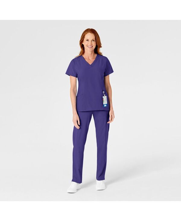 ウィンク レディース ボトムス カジュアルパンツ Wink Womens W123 Flat Front Cargo Scrub Pant Grape グレープ