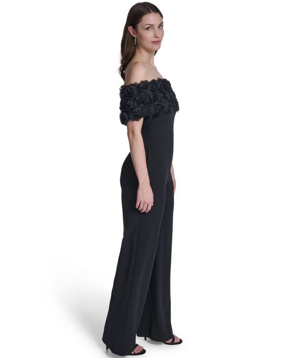 エリザジェイ レディース トップス ジャンプスーツ 半袖 Eliza J Womens OffTheShoulder ShortSleeve Jumpsuit Black ブラック エリザジェイ レディース トップス ジャンプスーツ 半袖 Eliza J Womens OffTheShoulder ShortSleeve Jumpsuit Black ブラック