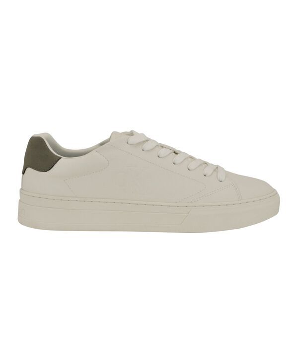 カルバンクライン メンズ シューズ スニーカー レース Calvin Klein Mensollyz LaceUp Casual Sneakers WhiteDark Green ホワイト