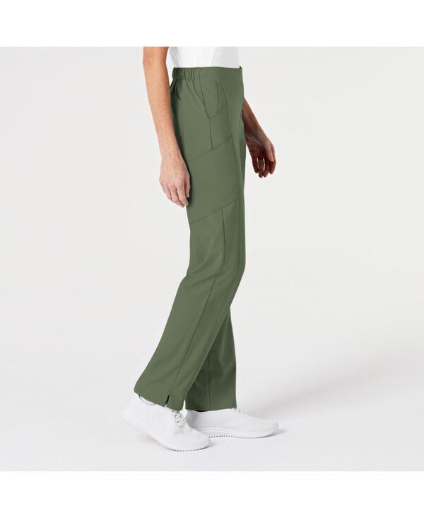 ウィンク レディース ボトムス カジュアルパンツ Wink Womens W123 Flat Front Cargo Scrub Pant Olive オリーブ