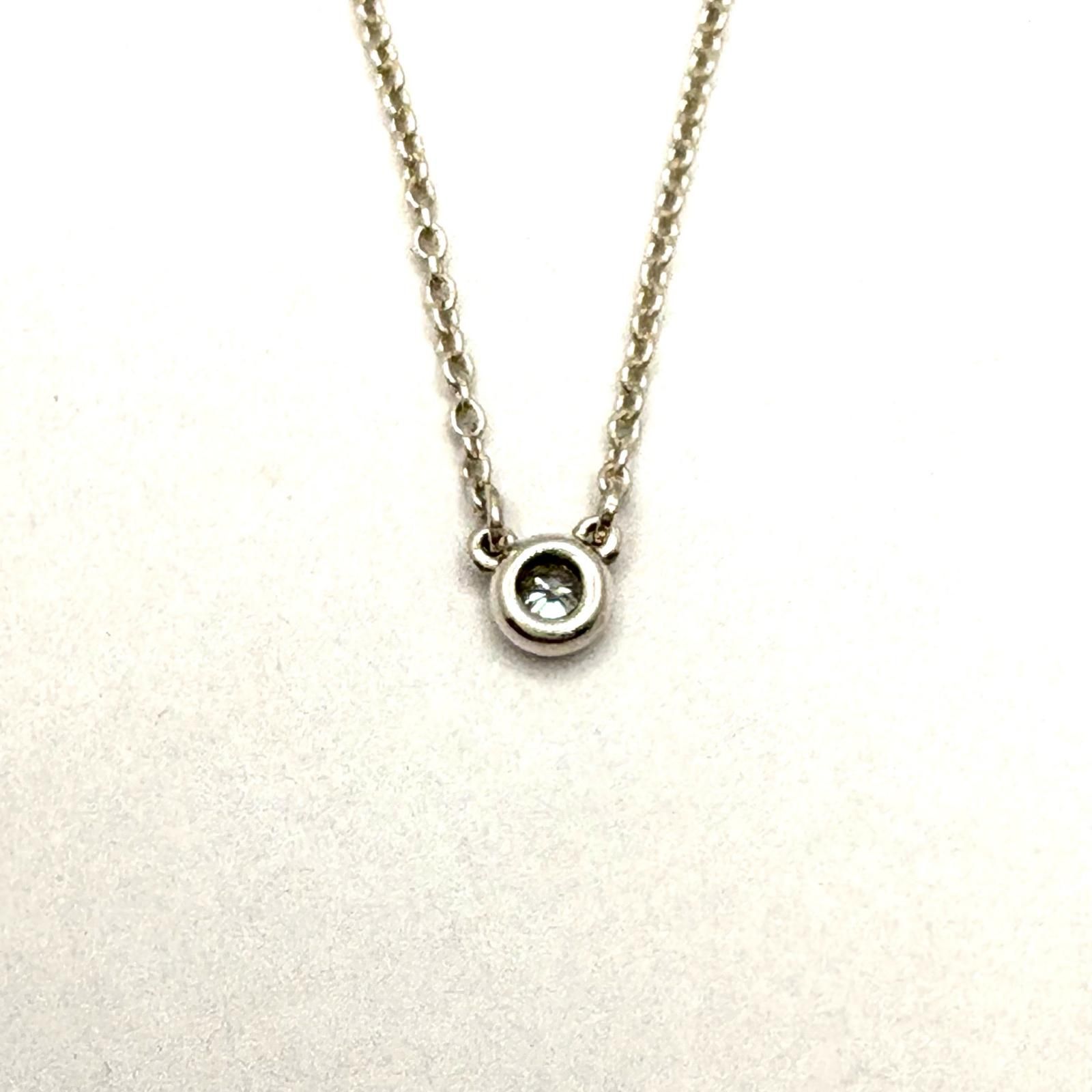 TIFFANY&Co. ティファニー ジュエリー バイザヤードNC/SV/1PD/1.3g 貴金属･宝石 ネックレス シルバー SV シルバー レディース【中古】471