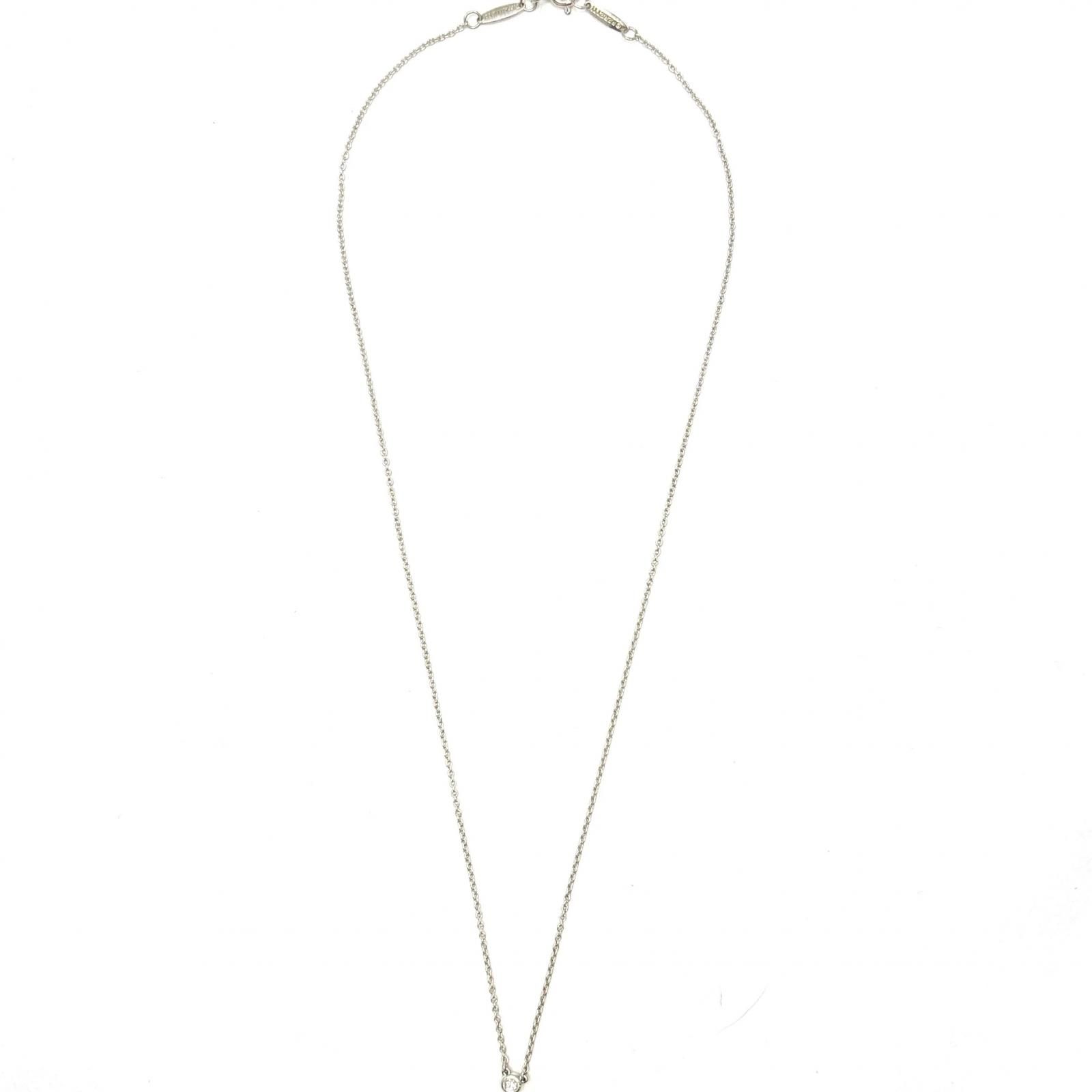 TIFFANY&Co. ティファニー ジュエリー バイザヤードNC/SV/1PD/1.3g 貴金属･宝石 ネックレス シルバー SV シルバー レディース【中古】471