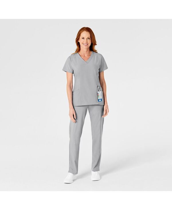 ウィンク レディース ボトムス カジュアルパンツ Wink Womens W123 Flat Front Cargo Scrub Pant Grey グレー