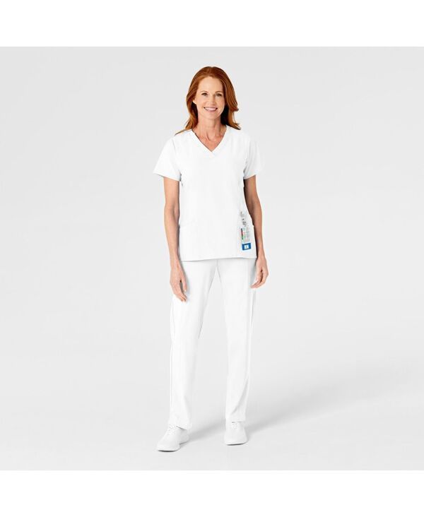 ウィンク レディース ボトムス カジュアルパンツ Wink Womens W123 Flat Front Cargo Scrub Pant White ホワイト