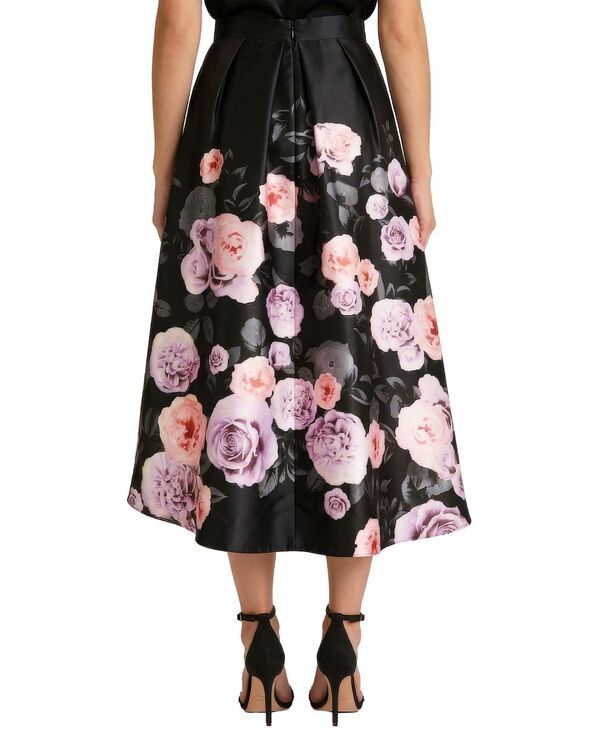 ミューズ レディース ボトムスカート プリーツ プリント ミディ Muse Womens Printed Pleated Midi Skirt Black Blush ブラック ミューズ レディース ボトムスカート プリーツ プリント ミディ Muse Womens Printed Pleated Midi Skirt Black Blush ブラック