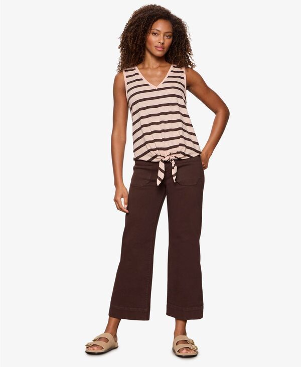 サンクチュアリー レディース ボトムス デニムパンツ クロップド ジーンズ Sanctuary Womens The Marine MidRise Cropped WideLeg Jeans Rich