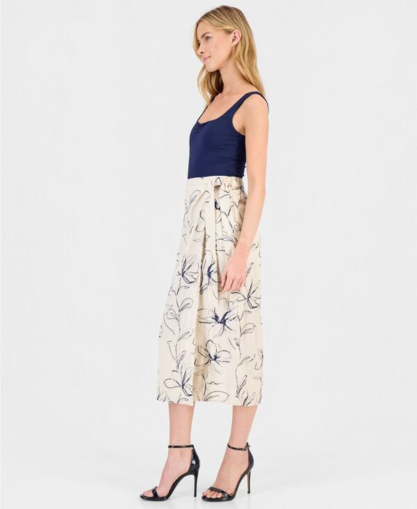 アンクライン レディース ボトムスカート プチ ミディ 刺繍 リネン Anne Klein Womens LinenBlend Embroide red FauxWrap Midi Skirt Reg アンクライン レディース ボトムスカート プチ ミディ 刺繍 リネン Anne Klein Womens LinenBlend Embroide red FauxWrap Midi Skirt Reg