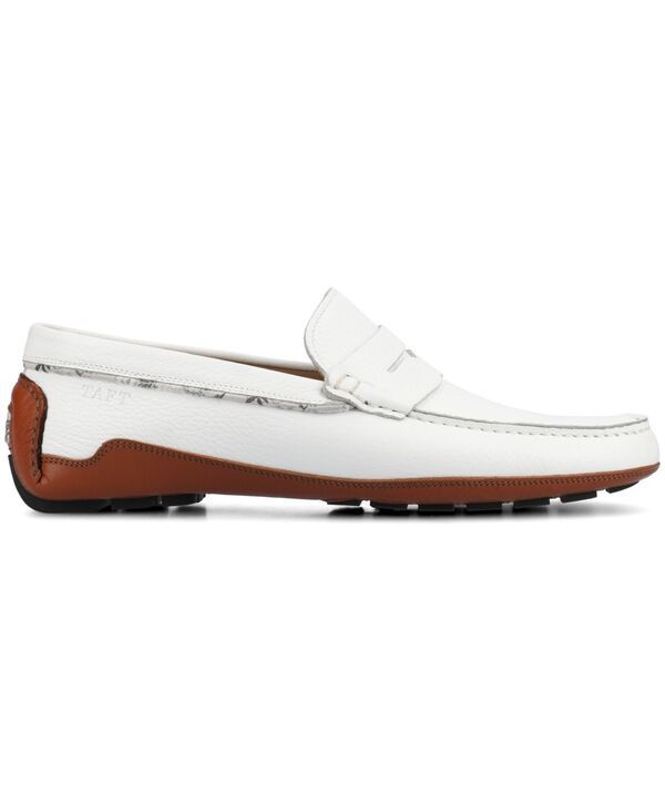 タフト メンズ シューズ スリッポン・ローファー Taft Mens Luke Driver Moc Loafers White ホワイト タフト メンズ シューズ スリッポン・ローファー Taft Mens Luke Driver Moc Loafers White ホワイト