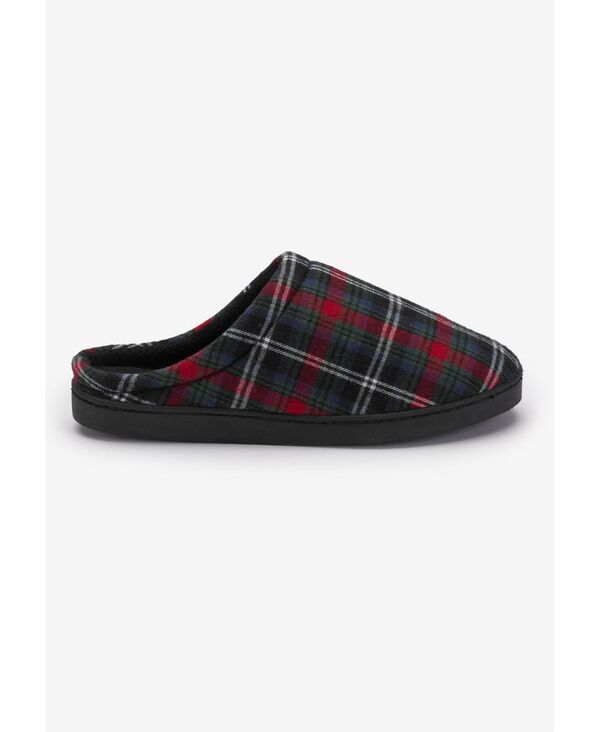 キングサイズ メンズ シューズ サンダル トール フリース KingSize Mens Big Tall Fleece Clog Slippers Black ブラック