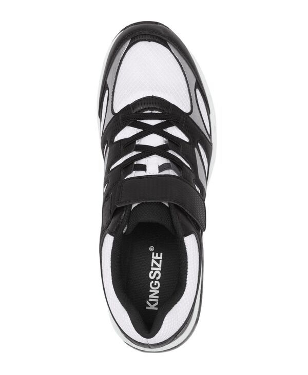 キングサイズ メンズ シューズ スニーカー KingSize Mens NoTie Sneakers Jet black white ホワイト キングサイズ メンズ シューズ スニーカー KingSize Mens NoTie Sneakers Jet black white ホワイト