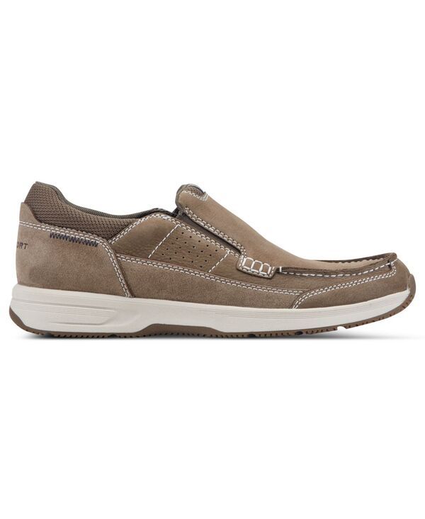 ロックポート メンズ シューズ スリッポン・ローファー Rockport Mens Atwell Casual SlipOn MocToe Shoes Dark Taupe トープ