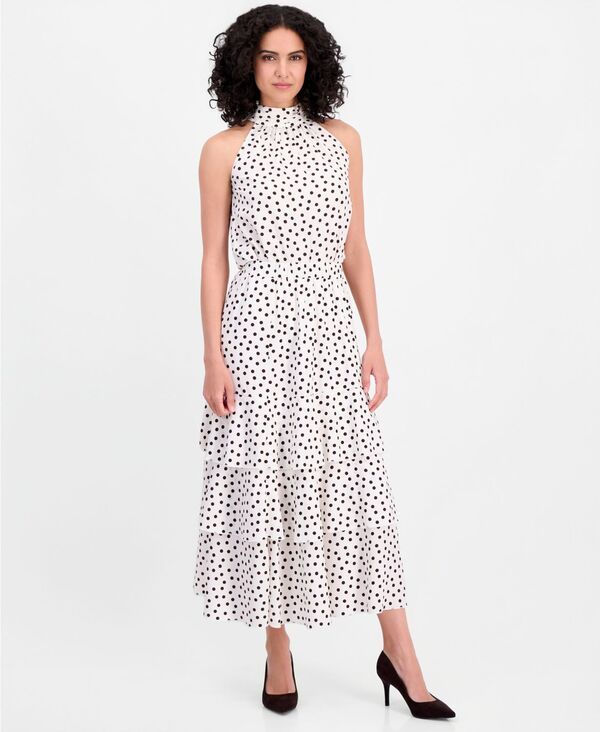 アンクライン レディース ボトムスカート ティアードット プチ Anne Klein Womens PolkaDot PullOn Tie red Skirt Regular Petite White アンクライン レディース ボトムスカート ティアードット プチ Anne Klein Womens PolkaDot PullOn Tie red Skirt Regular Petite White
