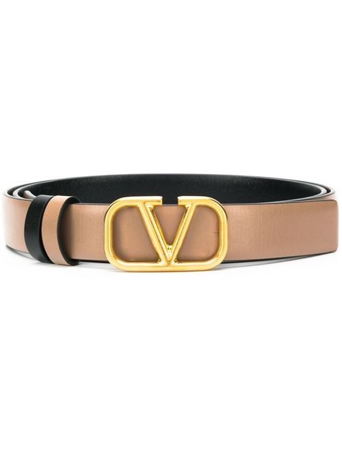 VALENTINO GARAVANI Vロゴ シグネチャー レザー ベルト 送料無料