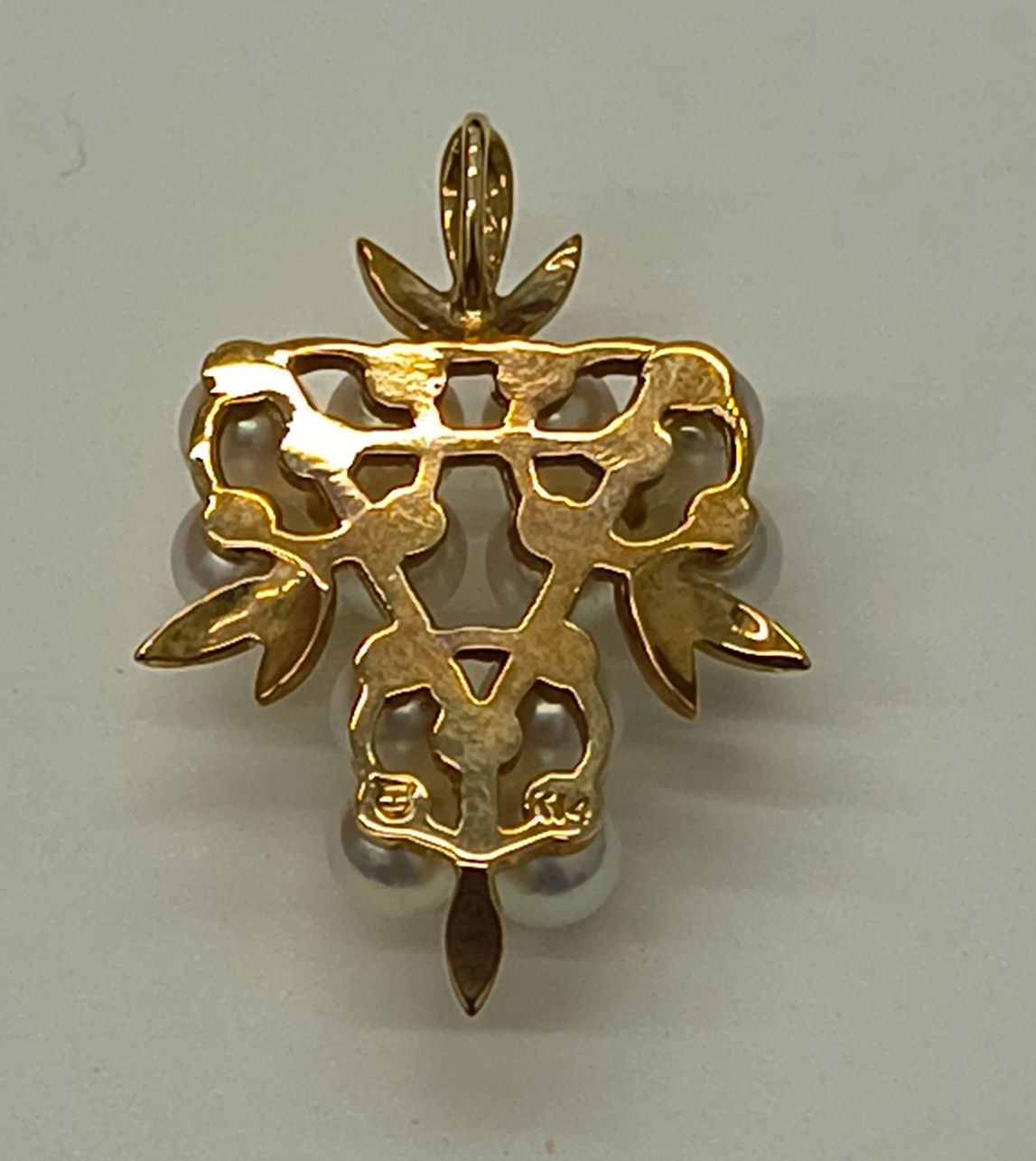 ★​【美品】TASAKI 田崎真珠 K14 葡萄 パール ペンダントトップ 2.9g