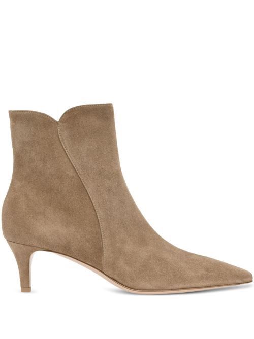 GIANVITO ROSSI LEVY スエード レザー ブーツ 送料無料