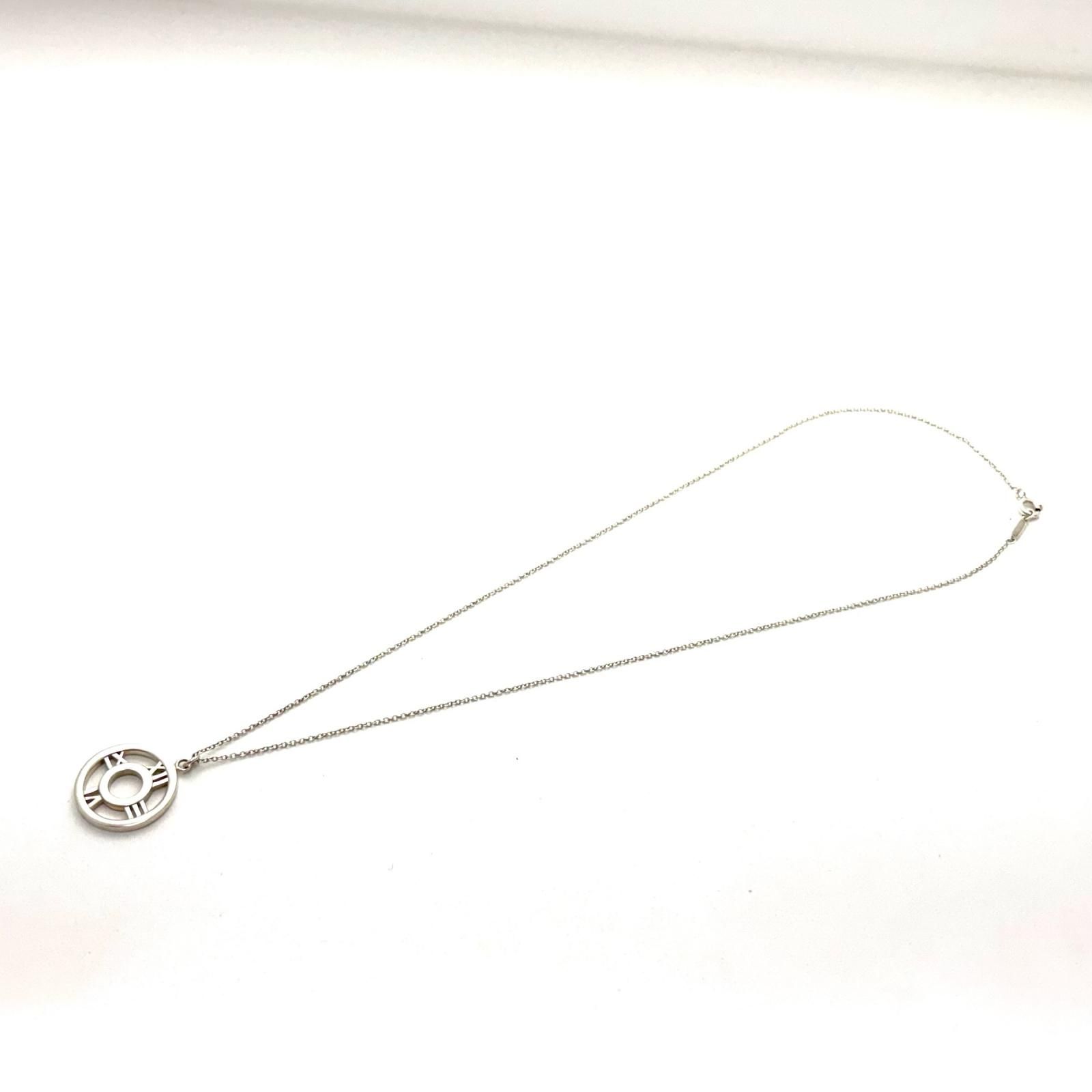 TIFFANY&Co. ティファニー ジュエリー アトラスオープンメダリオンNC/SV/3.5g 貴金属･宝石 ネックレス シルバー SV シルバー レディース【中古】
