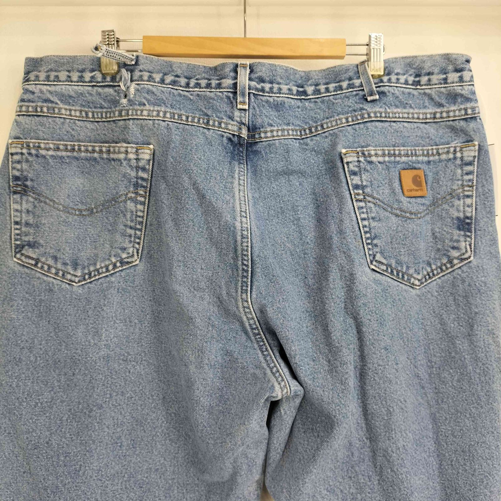 カーハート Carhartt 裏地チェック ブランケット デニムパンツ メンズ 