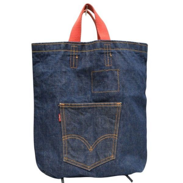Levi's デニム巾着バッグ big E LEVI'S リーバイス 1960-1970年代 Vintage BIG-E デニムトートバッグ