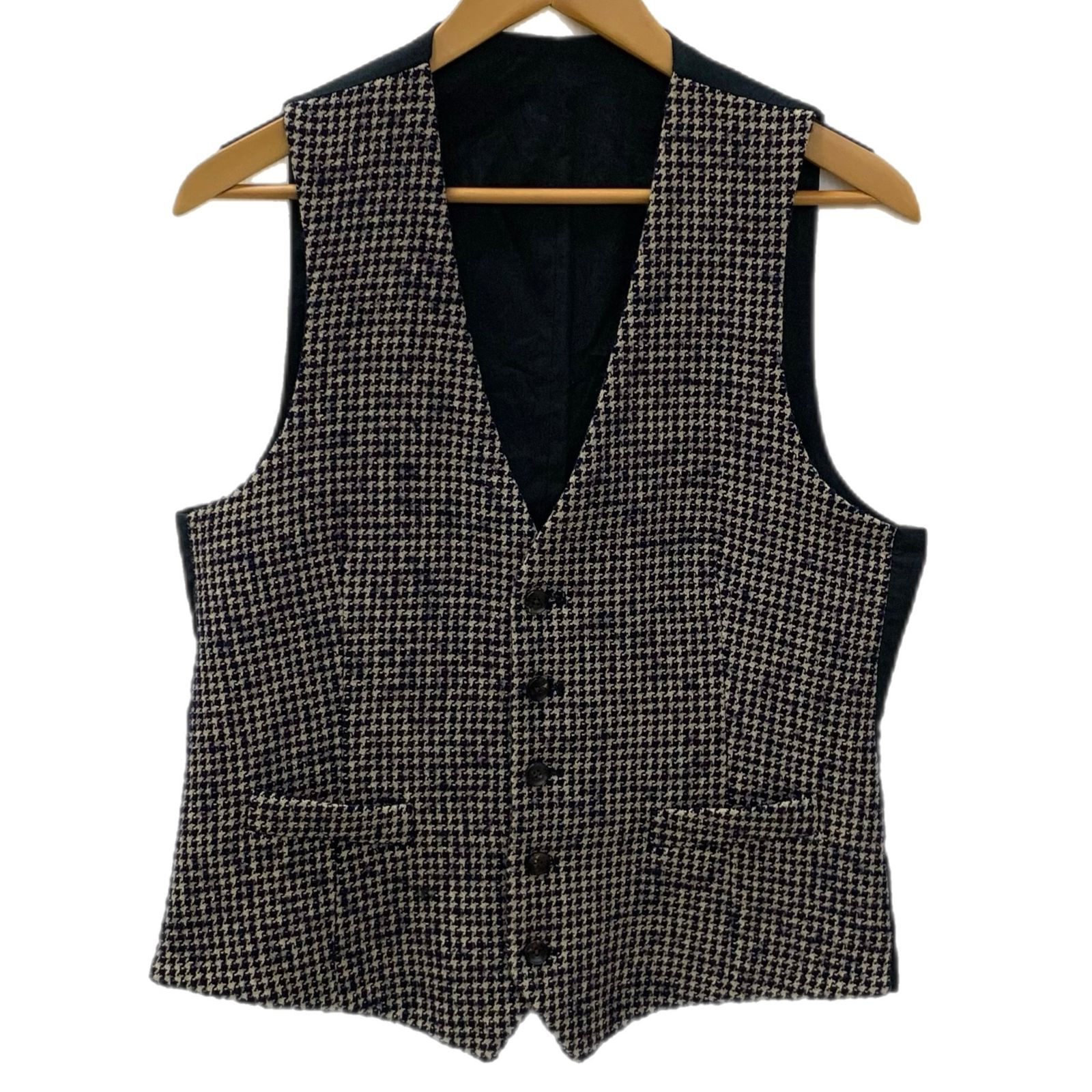 ラルディーニ lardini ベスト サイズ46 XL - ダークネイビー×黒 メンズ