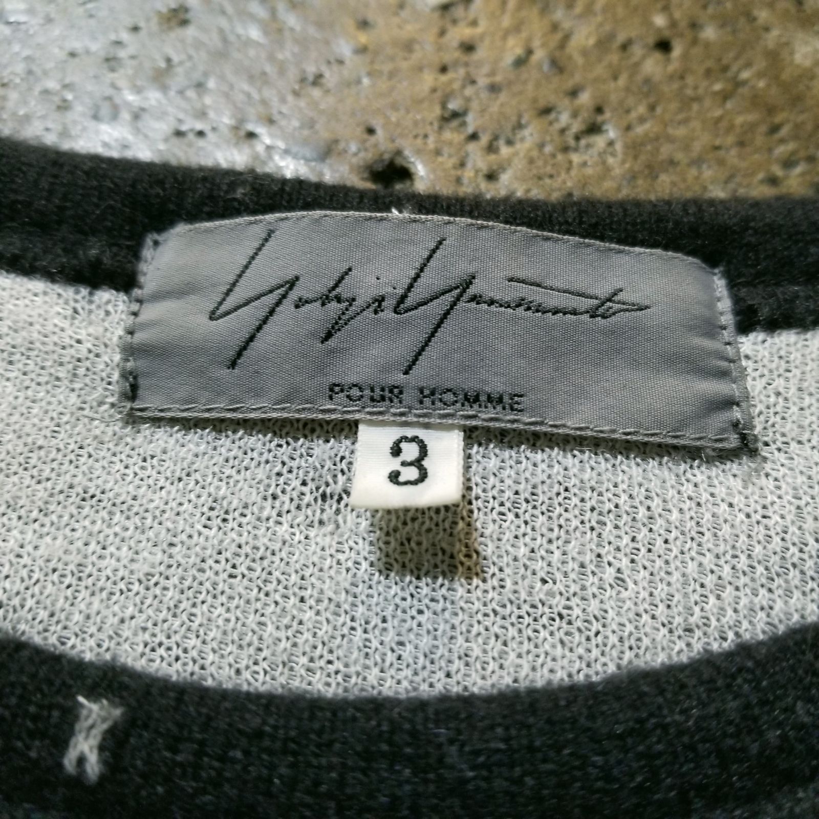 Yohji Yamamoto POUR HOMME 04aw ノルディック柄ニット 3 ヨウジ 