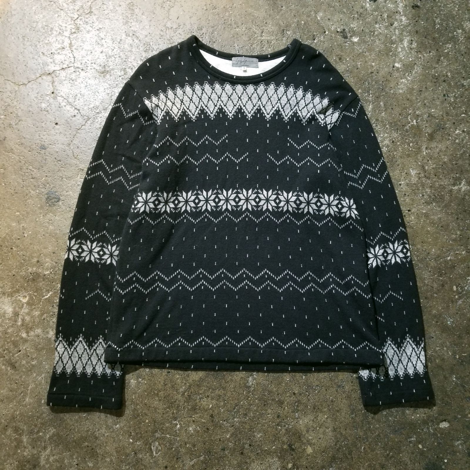 Yohji Yamamoto POUR HOMME 04aw ノルディック柄ニット 3 ヨウジヤマモト プールオム 2004aw