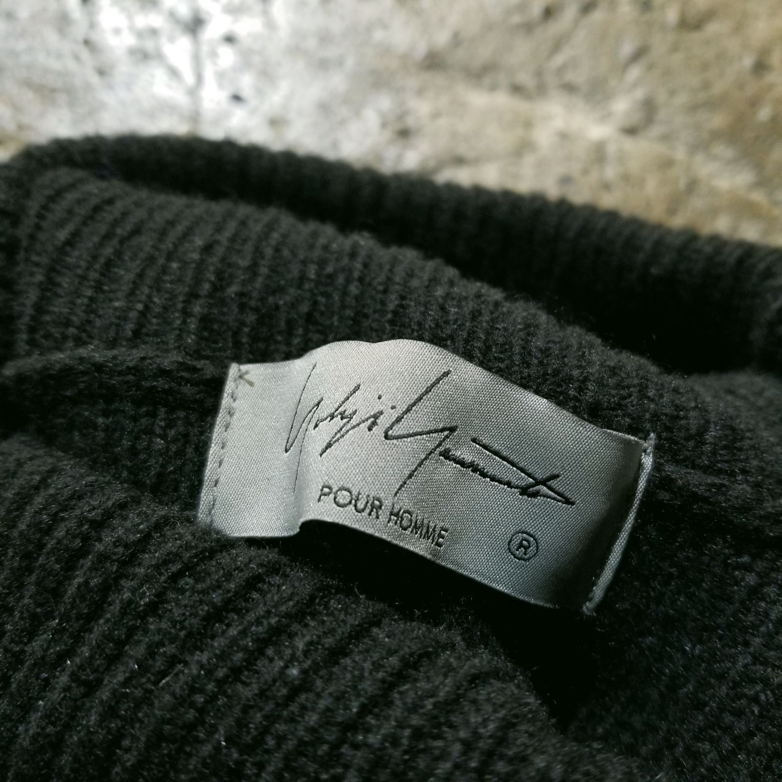Yohji Yamamoto POUR HOMME 24AW 7G JERSEY STRING TURTLE KNIT ヨウジ