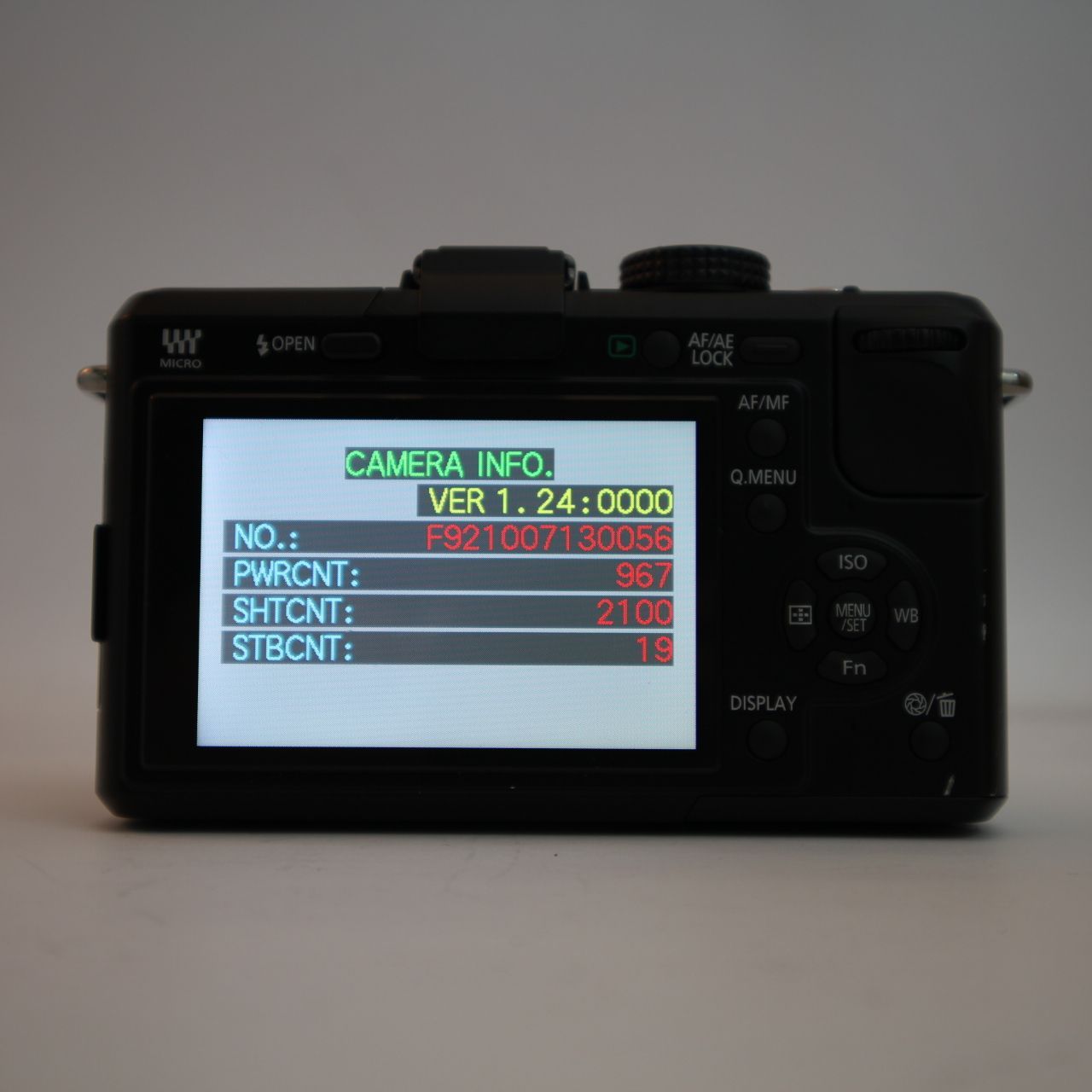 シャッター数2100回】 Panasonic パナソニック LUMIX DMC-GF1 / G 