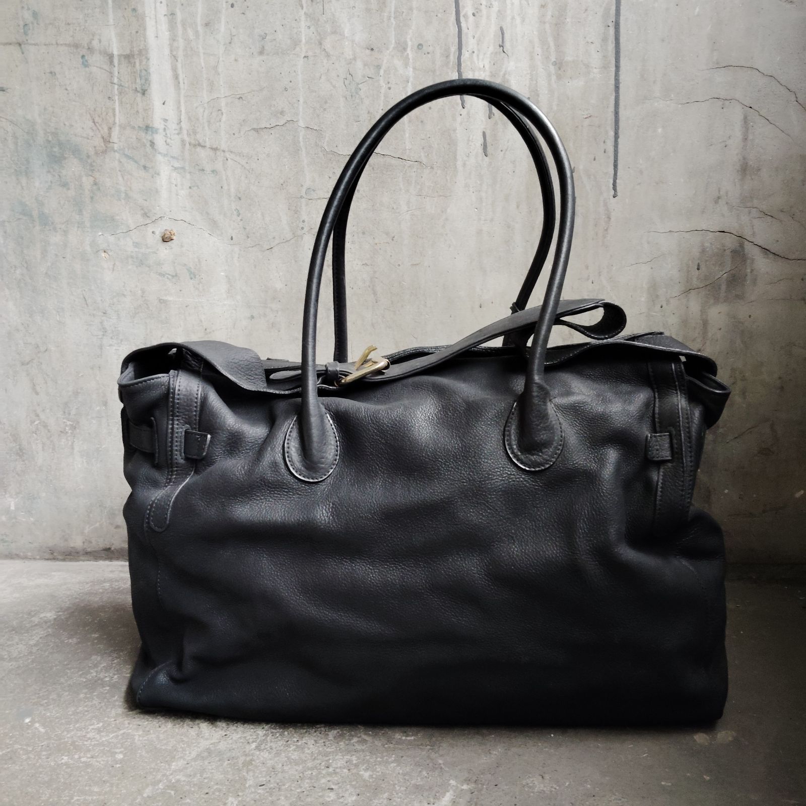 良品 2198 LORINZA ボストンバッグ 2way ターンロック レザー LORINZA レザーボストンバッグ ショルダーバッグ 2WAY ロリンザ - メルカリ