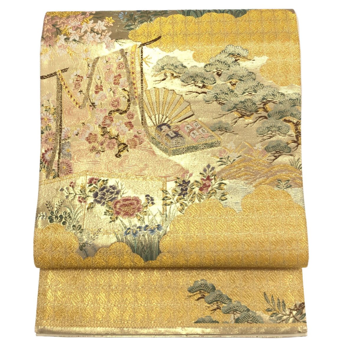 袋帯/美品/西陣/金/礼装用/12989