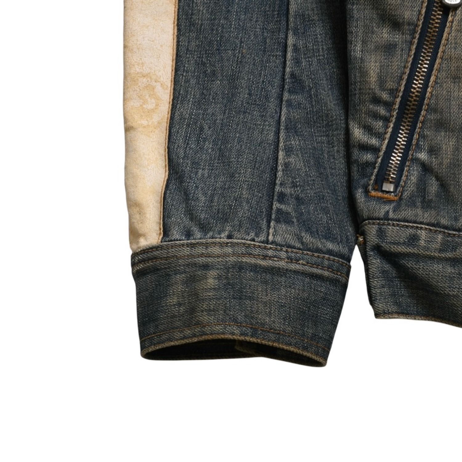 DOLCE & GABBANA ドルチェ&ガッバーナ NAVY Hybrid Leather & Denim