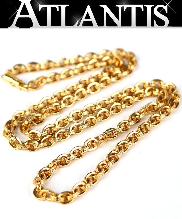 CHROME HEARTS 銀座店 クロムハーツ 22K ペーパーチェーン ネックレス メンズ 24インチ ゴールド 103471
