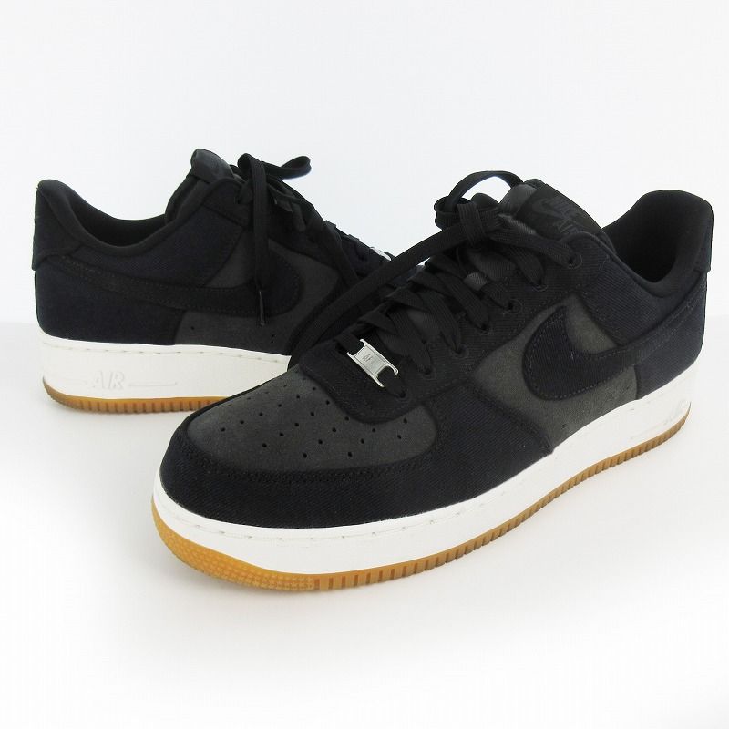ナイキ NIKE 26年製 US12 30ｃｍ AIR FORCE 1 '07 LV8 エアフォース1 IR0951-002 スニーカー デニム ブラック グレー 黒 靴 シューズ