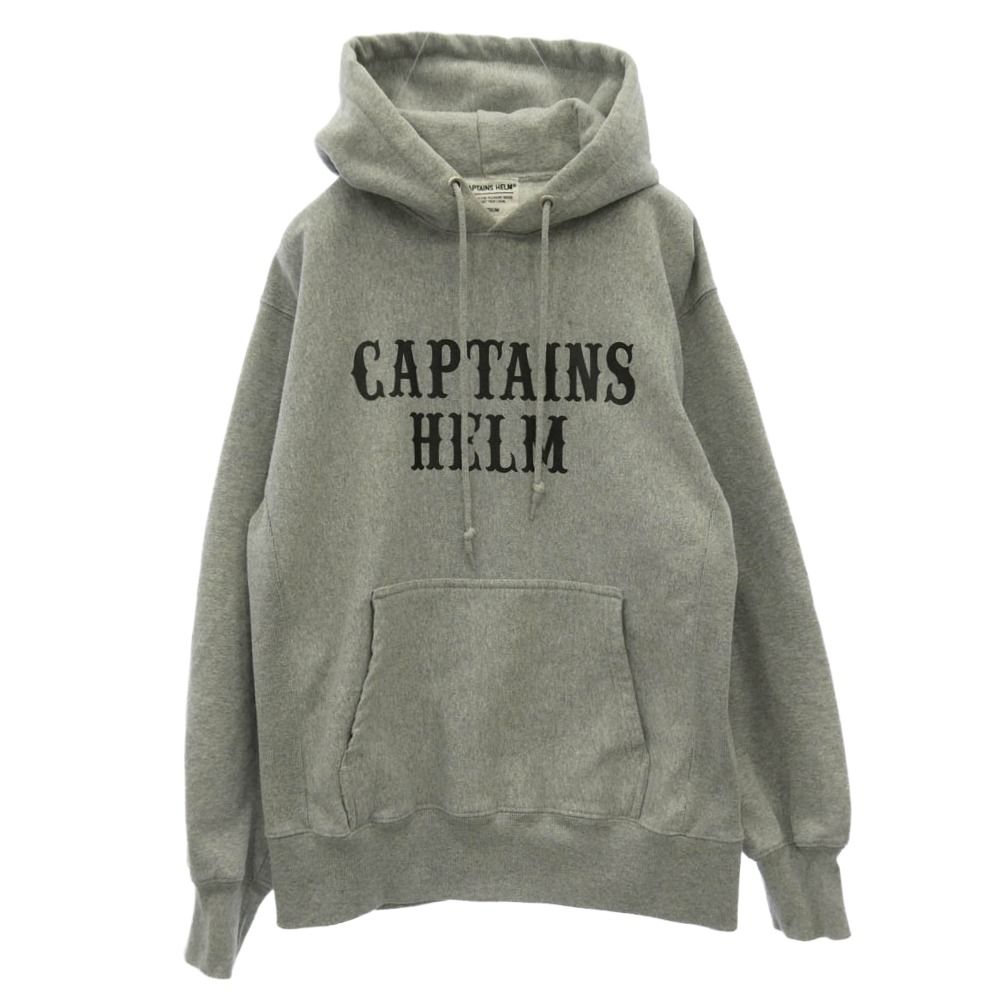 キャプテンズヘルム CAPTAINS HELM x Glimpse And Cc 1St Anniversary Hooded グリンプス アニバーサリー フーディー スウエット パーカー グレー系 M【中古】 キャプテンズヘルム CAPTAINS HELM x Glimpse And Cc 1St Anniversary