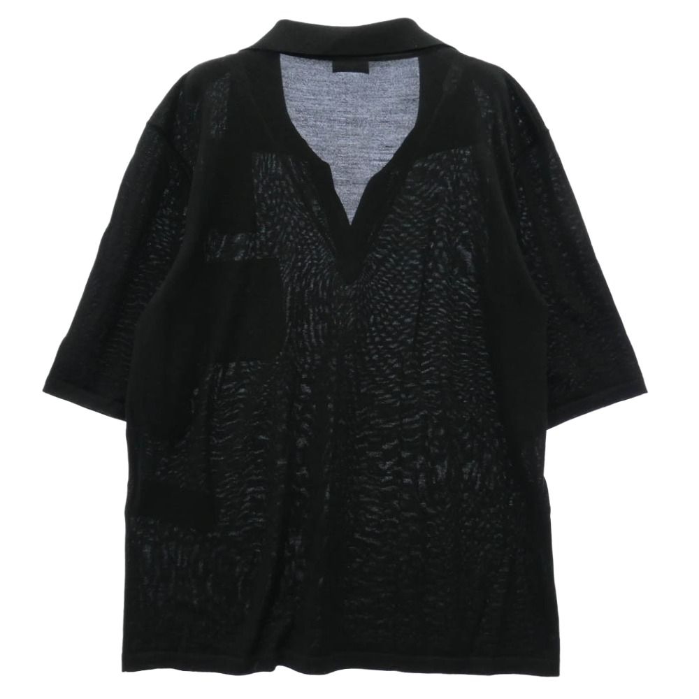 SAINT LAURENT サンローラン 778950 Y75YW Cassandre Wool Polo Shirt