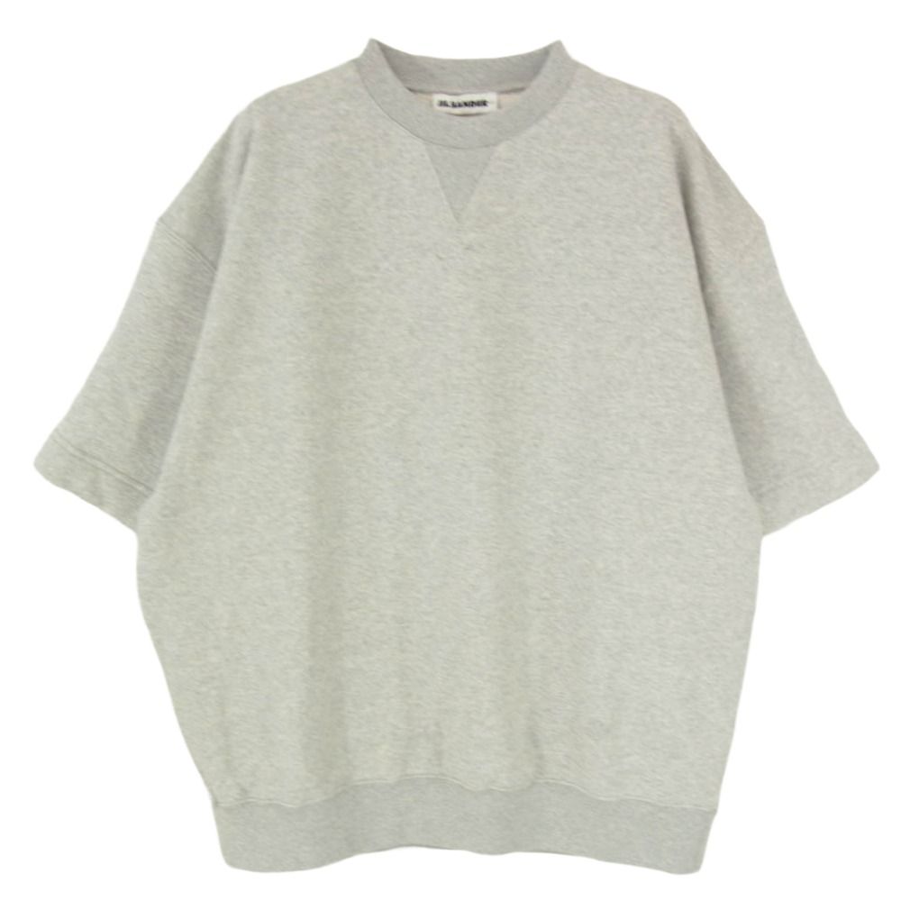 JIL SANDER+ ジルサンダープラス 25SS J47GC0151-J20010 T-SHIRT CN SS EMB モノグラム刺繍 ショートスリーブ スウェット グレー系 S【中古】