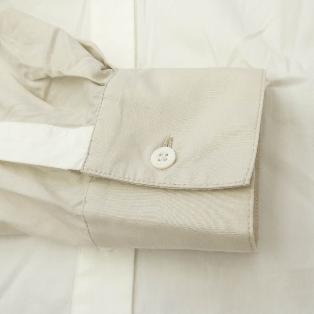 ENFOLD エンフォルド 21AW 300EA270-1550 ノーカラー 長袖 シャツ