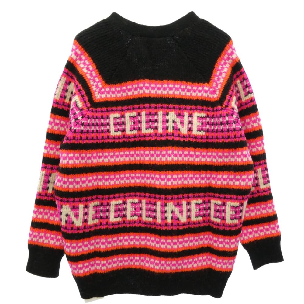 CELINE セリーヌ 2AC91579S Ski Jacquard Wool Knit Cardigan スキー