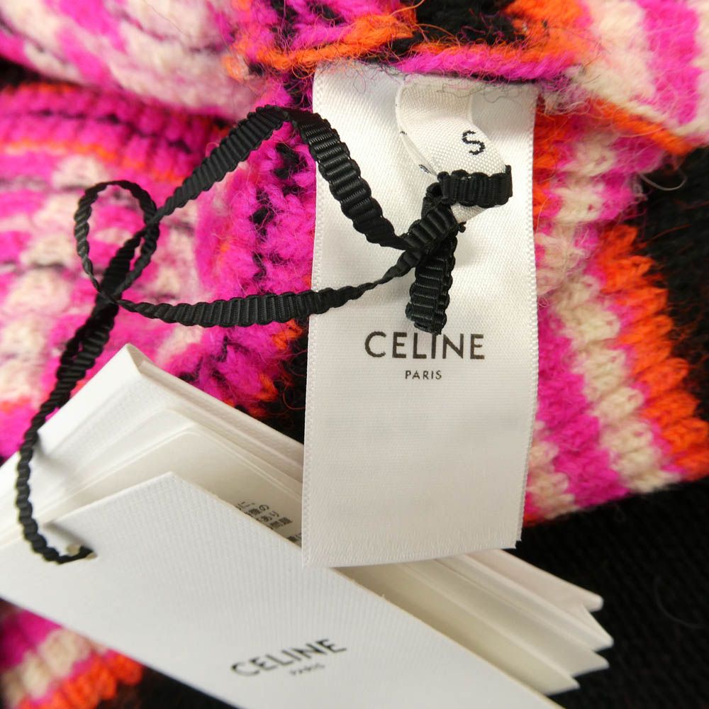 CELINE セリーヌ 2AC91579S Ski Jacquard Wool Knit Cardigan スキー