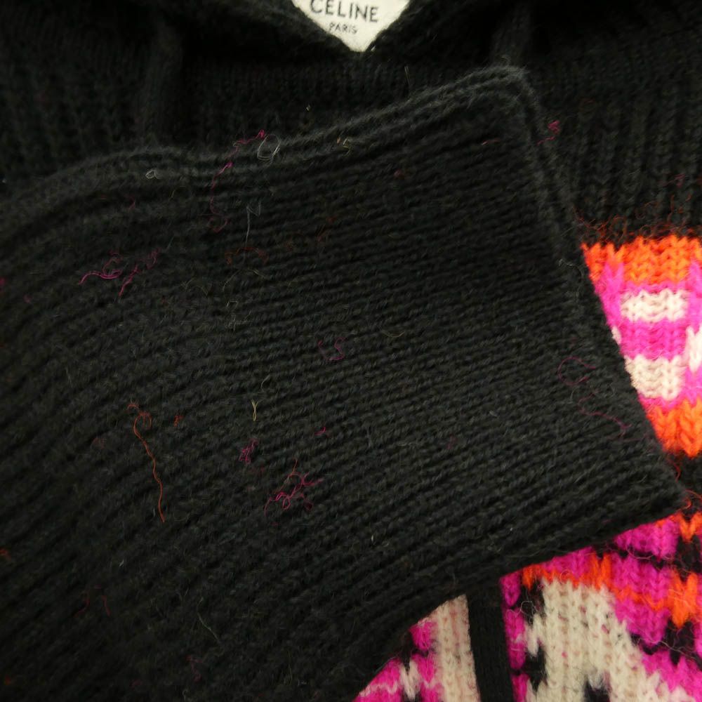 CELINE セリーヌ 22AW 2AC23579S Ski Jacquard Hooded Wool Knit