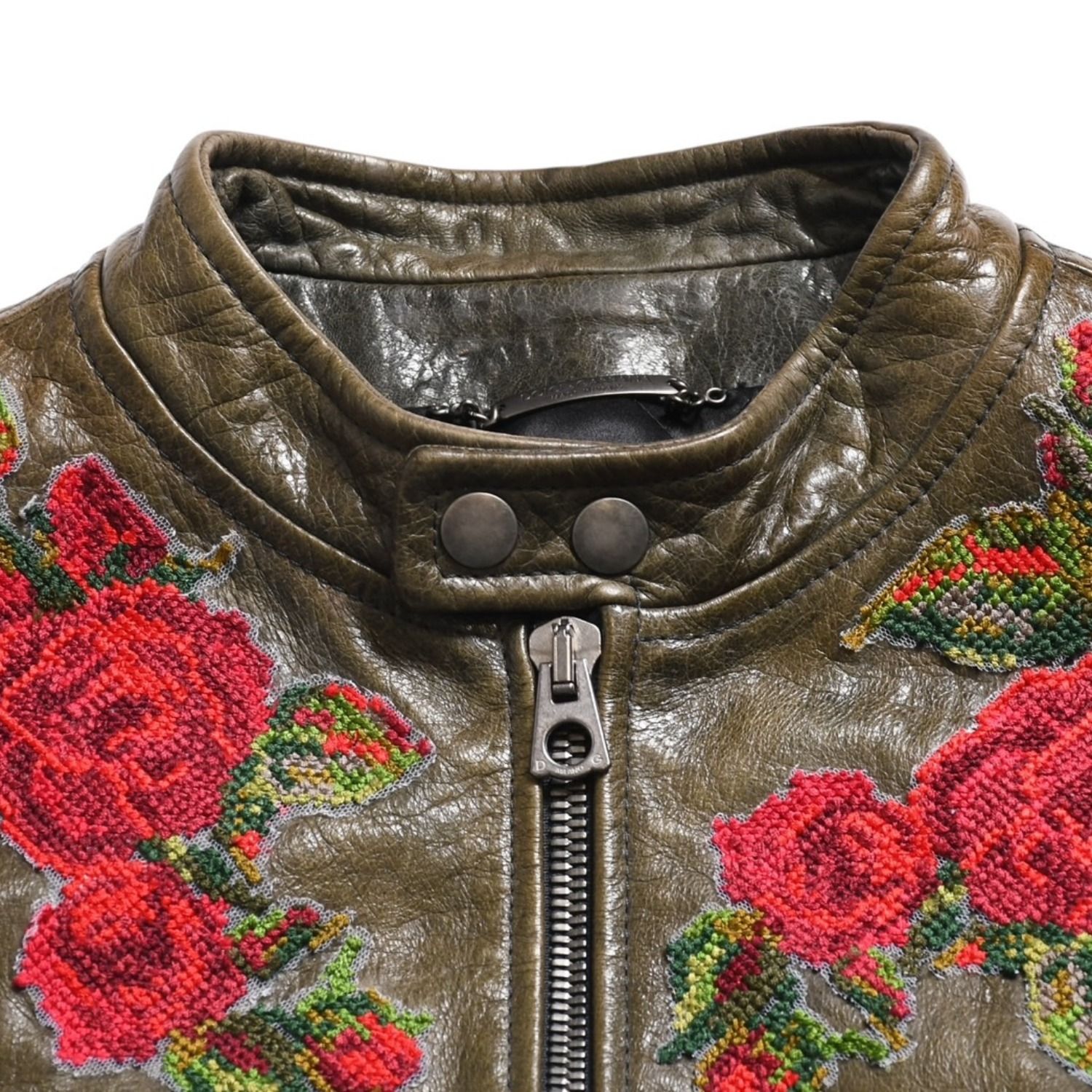 激レア⭐️dolce&gabbana ラムレザー シングルライダース　レオパード DOLCE & GABBANA ドルチェ&ガッバーナ シルク ラムスキン レザー