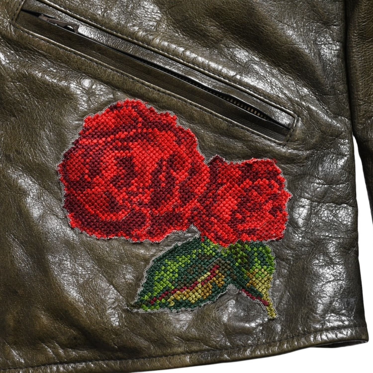 DOLCE & GABBANA ドルチェ&ガッバーナ シルク ラムスキン レザー
